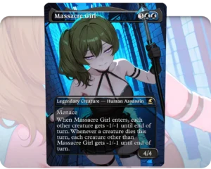 Übel (Sousou no Frieren) - Massacre Girl custom MTG proxy single card artwork