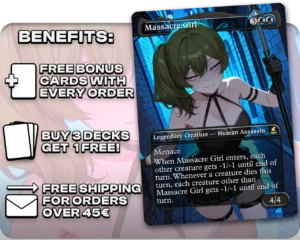 Übel (Sousou no Frieren) - Massacre Girl proxy card promotional artwork