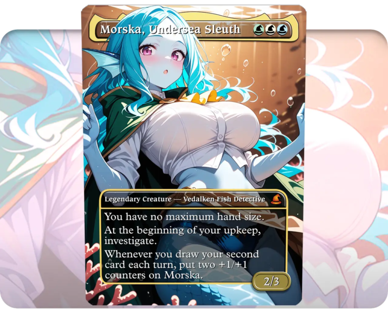 Morska, Undersea Sleuth custom MTG proxy single card artwork