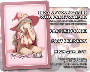 Pink ProxyWaifus card back supplied with the Sigarda, Host of Herons proxy single
