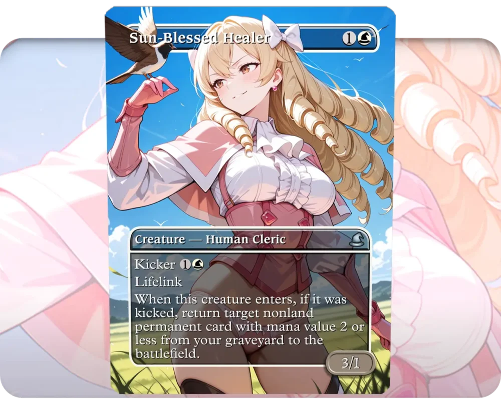 Maribelle (Fire Emblem) - Sun-Blessed Healer custom MTG proxy single card artwork