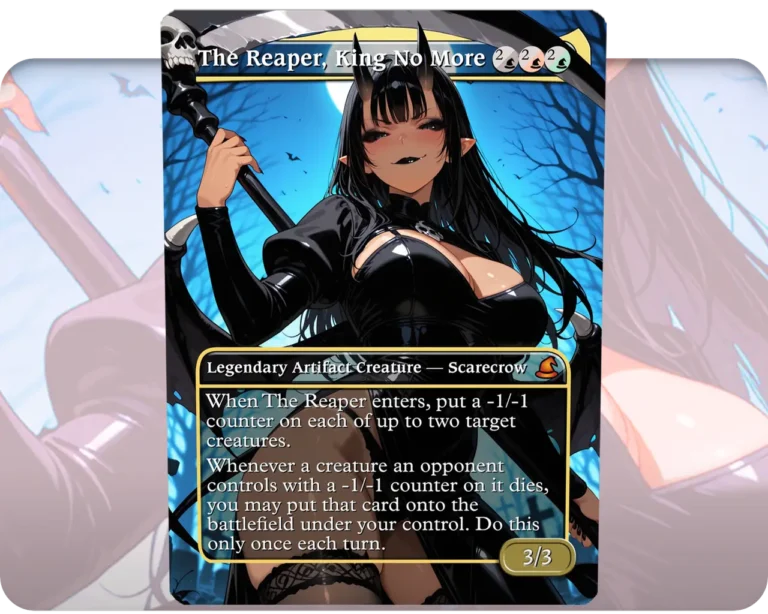 The Reaper, King No More custom MTG proxy single card artwork
