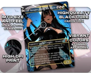 The Reaper, King No More proxy card size and print guide