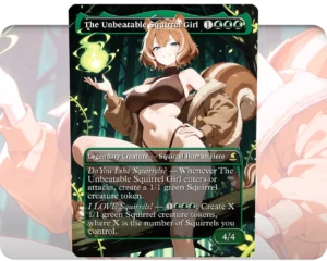 The Unbeatable Squirrel Girl custom MTG proxy single card artwork