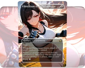 Tifa Lockhart (Final Fantasy) - Vibranium Strike Gauntlets custom MTG proxy single card artwork