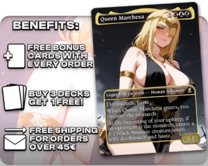 Queen Marika (Elden Ring) - Queen Marchesa proxy card promotional artwork