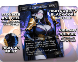 Ayara, First of Locthwain proxy card size and print guide