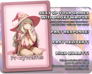 Pink ProxyWaifus card back supplied with the Ayara, First of Locthwain proxy single