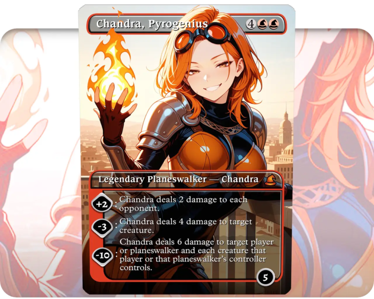 Chandra, Pyrogenius custom MTG proxy single card artwork