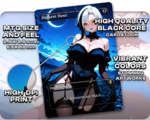 Darkest Hour (Goth) proxy card size and print guide