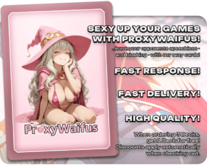 Pink ProxyWaifus card back supplied with the General Ferrous Rokiric (Gothic Military) proxy single