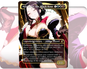 Marchesa, the Black Rose custom MTG proxy single card artwork