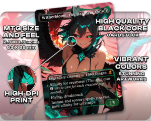 Witherbloom, the Balancer proxy card size and print guide