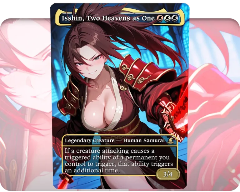 Ryoma (Fire Emblem) - Isshin, Two Heavens as One custom MTG proxy single card artwork