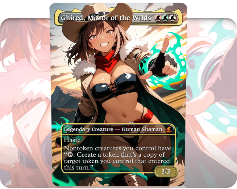 Ghired, Mirror of the Wilds custom MTG proxy single card artwork