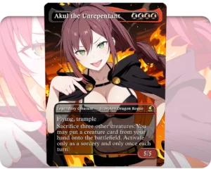 Shaula (ReZero) - Akul the Unrepentant custom MTG proxy single card artwork
