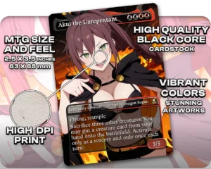 Shaula (ReZero) - Akul the Unrepentant proxy card size and print guide