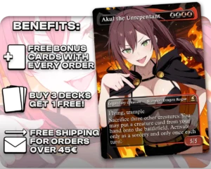 Shaula (ReZero) - Akul the Unrepentant proxy card promotional artwork