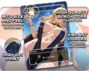 Material overview supplied for the Vivi Ornitier Spellslinger proxy deck