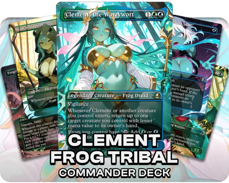 Clement Frog Tribal | Frog Waifus | Commander Deck — deck cover
