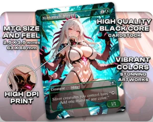 The First Sliver | Sliver Tribal Waifus | Commander Deck — card stock and finish guide