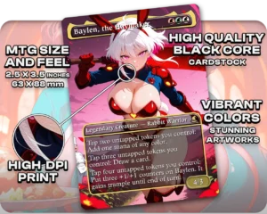 Rocco Chef's Kiss | Cook Waifus | Commander Deck — card stock and finish guide