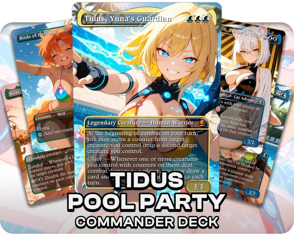 Tidus Pool Party | Swimsuit Waifus | Commander Deck — deck cover