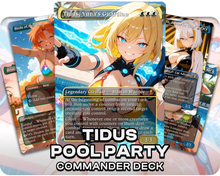 Tidus Pool Party | Swimsuit Waifus | Commander Deck — deck cover