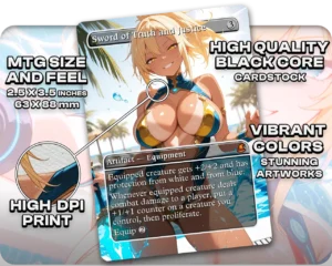 Tidus Pool Party | Swimsuit Waifus | Commander Deck — card stock and finish guide