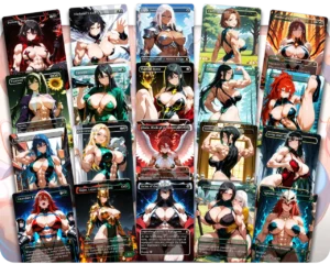 Saskia the Unyielding | Muscle Mommy Waifus | Commander Deck — card artwork overview 2