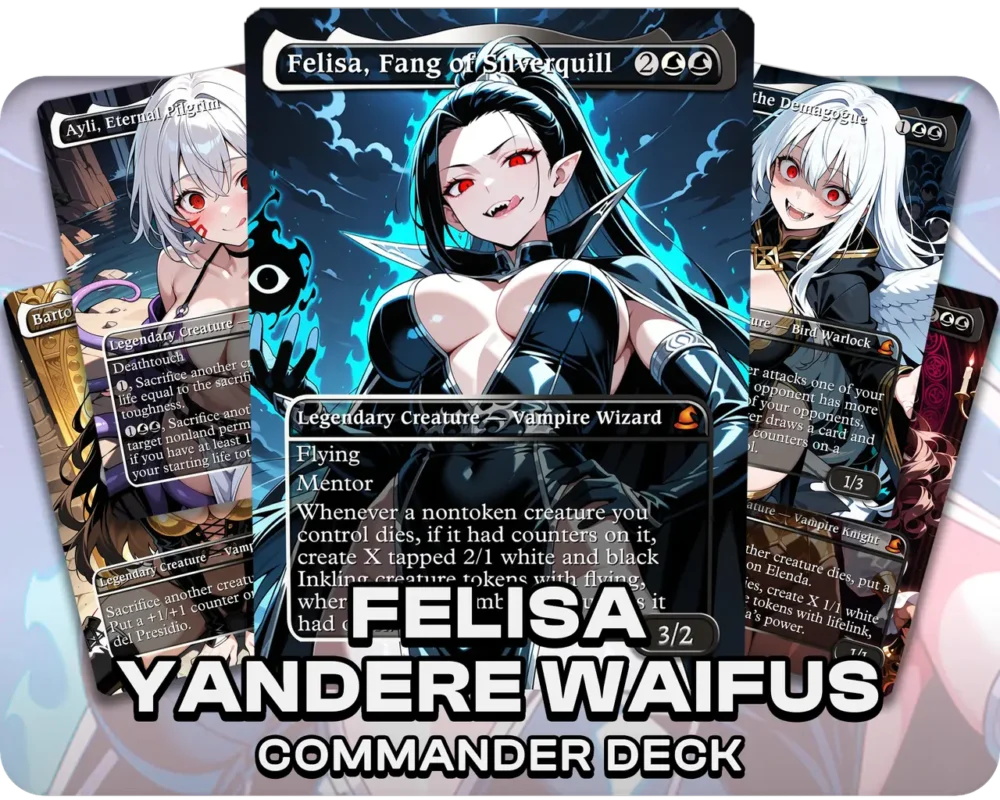 Felisa, Fang of Silverquill | Yandere Waifus | Commander Deck — deck cover