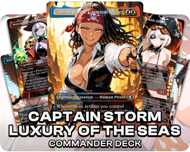 Captain Storm Luxury of the Seas | Pirate Waifus | Commander Deck — deck cover