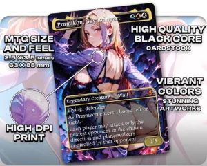 Invisible Woman Sleepover Party | Pajamas Waifus | Commander Deck — card stock and finish guide