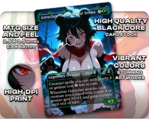 Wilson & Folk Hero | Bear Waifus | Commander Deck — card stock and finish guide