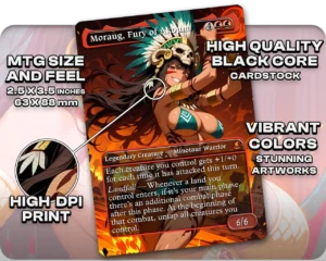 Korvold, Fae-Cursed King | Aztec Waifus | Commander Deck — card stock and finish guide