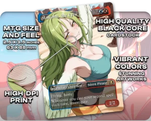 Admiral Pirate Tribal | One Piece Waifus | Commander Deck — card stock and finish guide