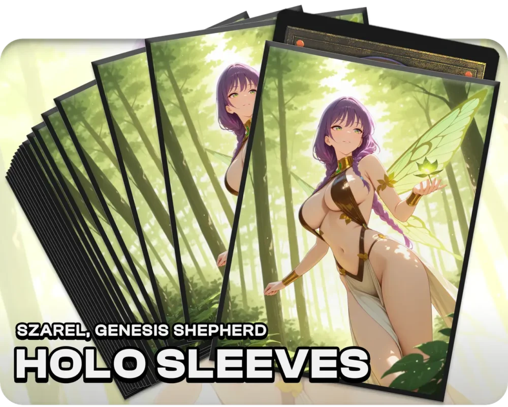 Szarel, Genesis Shepherd holo sleeves, pack artwork
