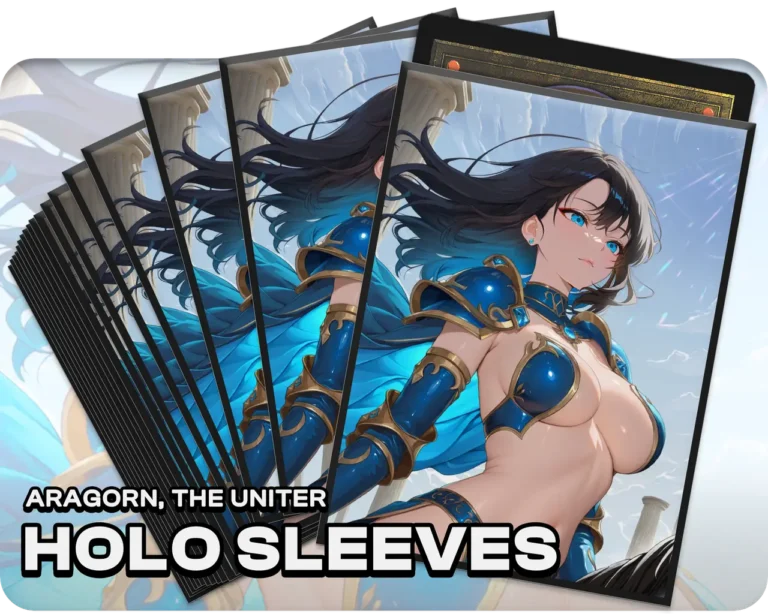 Aragorn, the Uniter holo sleeves, pack artwork