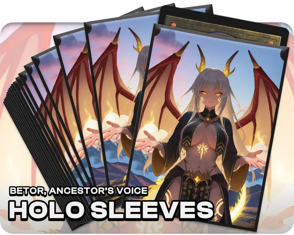 Betor, Ancestor's Voice holo sleeves, pack artwork