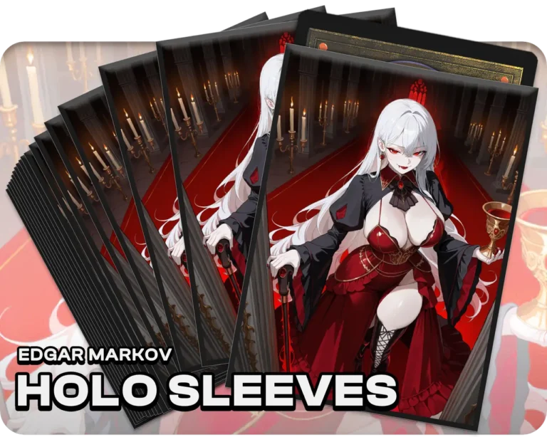 Edgar Markov holo sleeves, pack artwork