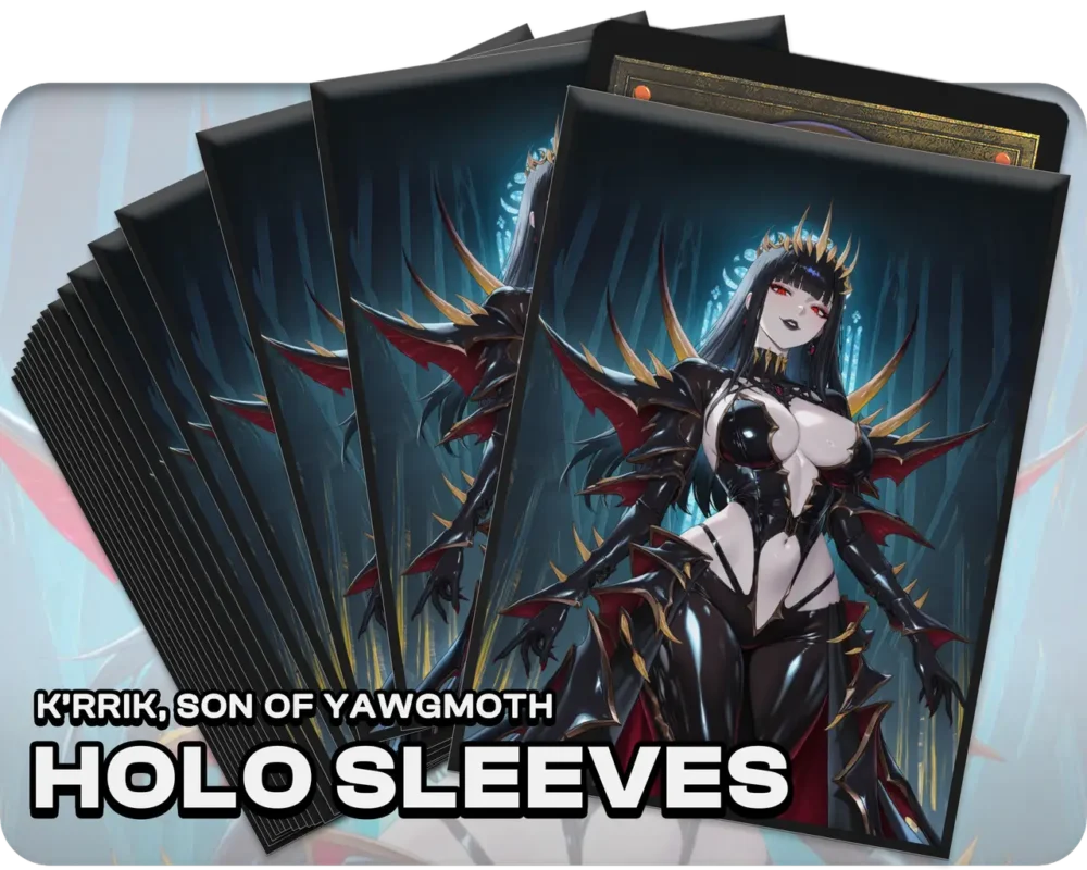 K'rrik, Son of Yawgmoth holo sleeves, pack artwork