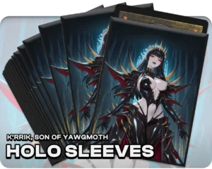 K'rrik, Son of Yawgmoth holo sleeves, pack artwork