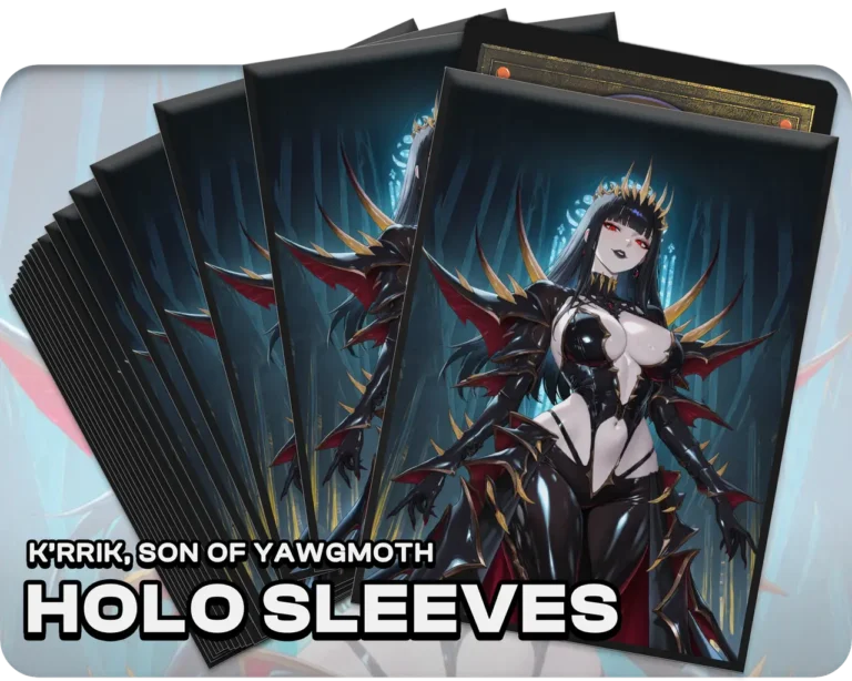 K'rrik, Son of Yawgmoth holo sleeves, pack artwork