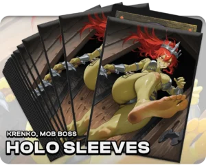 Krenko, Mob Boss holo sleeves, pack artwork