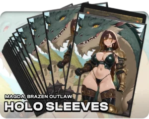 Magda, Brazen Outlaw holo sleeves, pack artwork