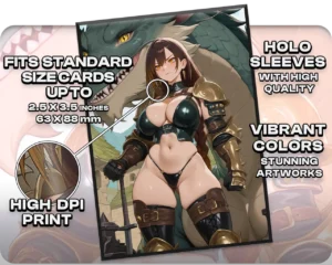 Magda, Brazen Outlaw holo sleeves, card compatibility and finish guide