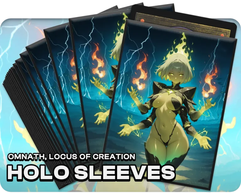 Omnath, Locus of Creation holo sleeves, pack artwork