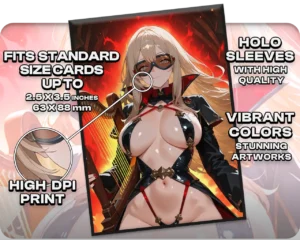 The Wandering Minstrel holo sleeves, card compatibility and finish guide