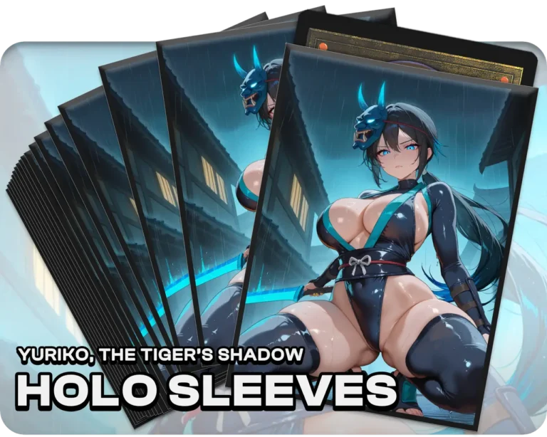 Yuriko, the Tiger's Shadow holo sleeves, pack artwork