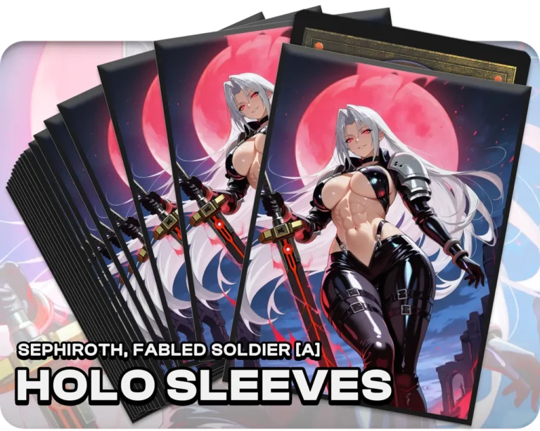 Sephiroth, Fabled SOLDIER holo sleeves, pack artwork